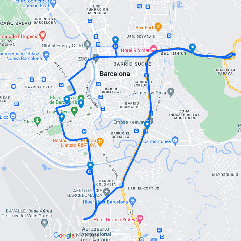 Ejemplo de buses publicitarios en Venezuela